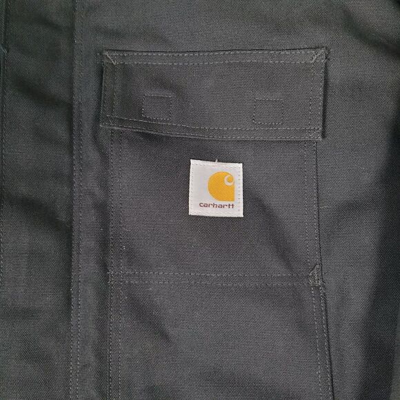Carhartt Jacket 4XL Black Loose Fit Firm Duck Insulated Traditional Work C003 - Picture 7 of 13